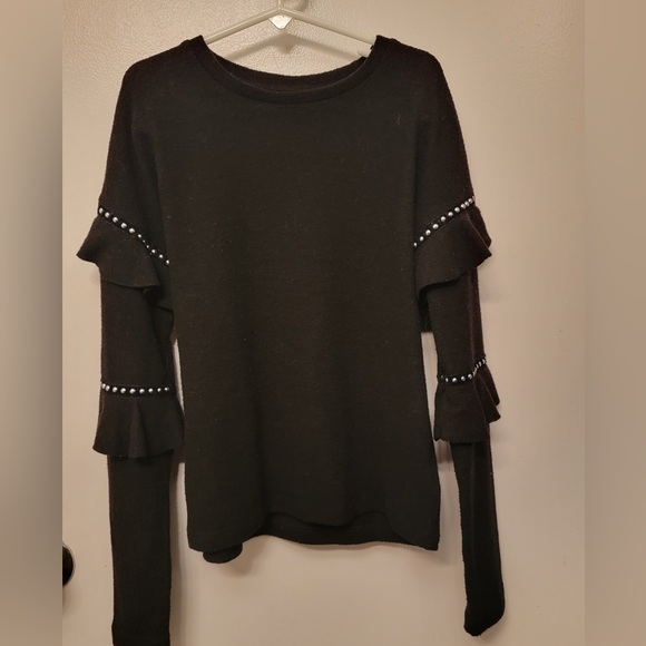 Mia - girls black sweater. Size medium - Picture 2 of 4